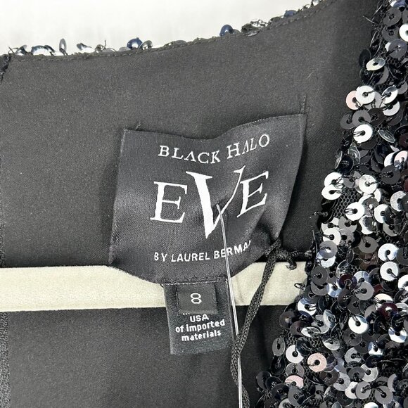 NWT Black Halo Keeley Black Sequins Jumpsuit - Picture 5 of 8